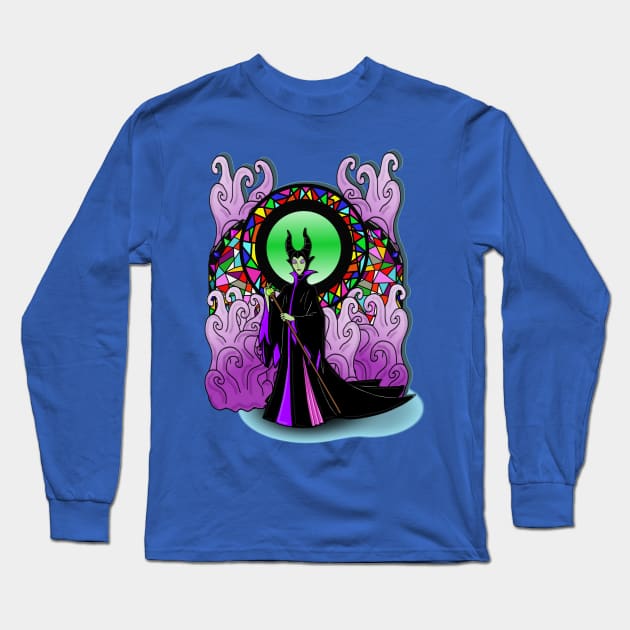 All Hail Maleficent Long Sleeve T-Shirt by FancyKat